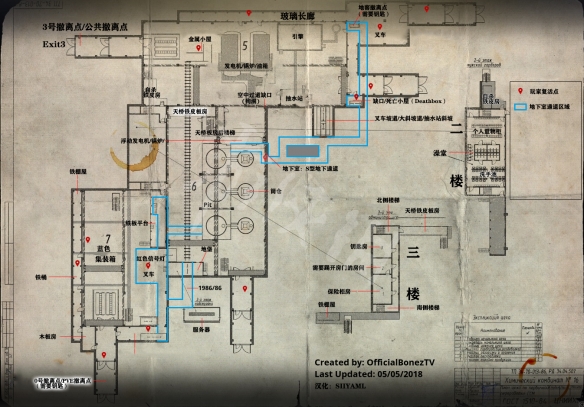 逃离塔科夫中文地图