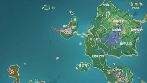 稻妻城有多少岛屿？原神稻妻城岛屿地图和介绍