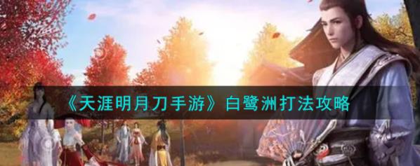 天涯明月刀手游白鹭洲的具体怎么玩？白鹭洲玩法攻略分享