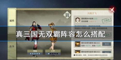 真三国无双霸新手阵容如何搭配？真三国无双霸阵容搭配推荐